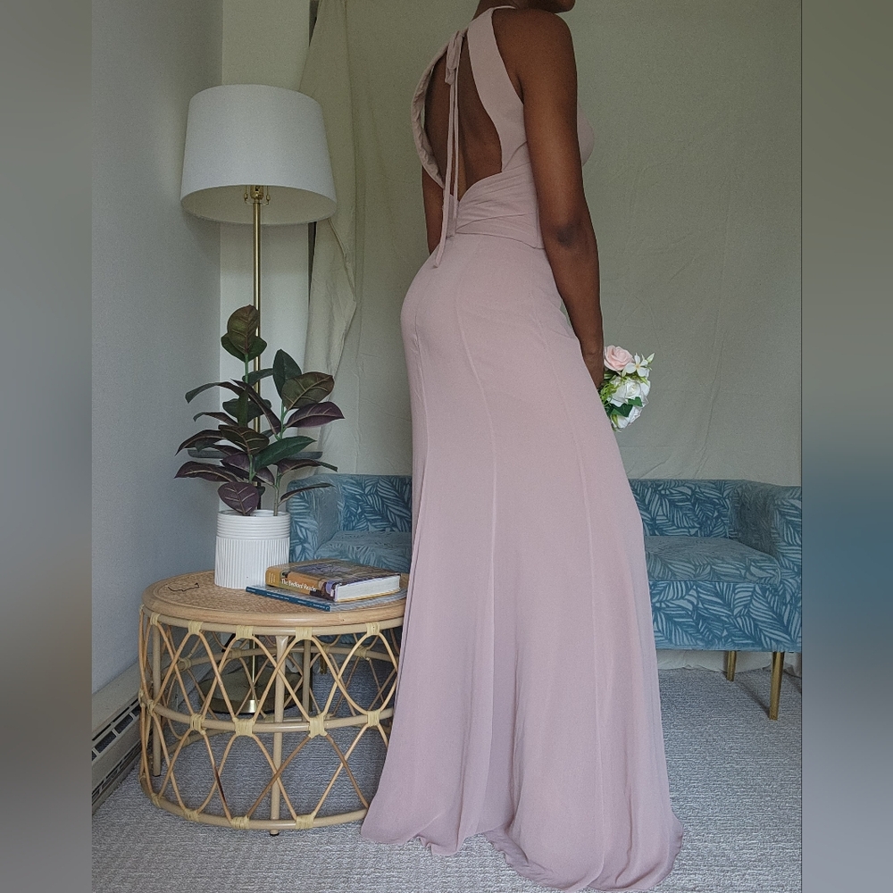 Wtoo Bridesmaid Dress Style 28305 Blush Pink - Picture 6 of 13